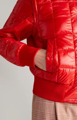 2in1-Steppjacke in Rot