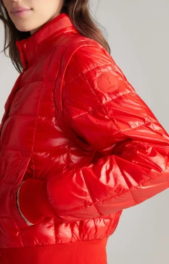 2in1-Steppjacke in Rot