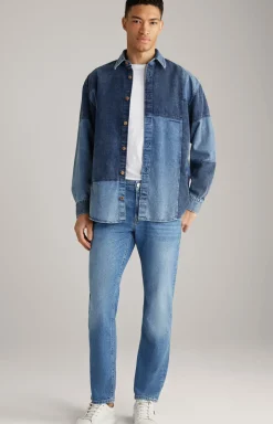 Jeans Mitch in Aqua-Blue Washed