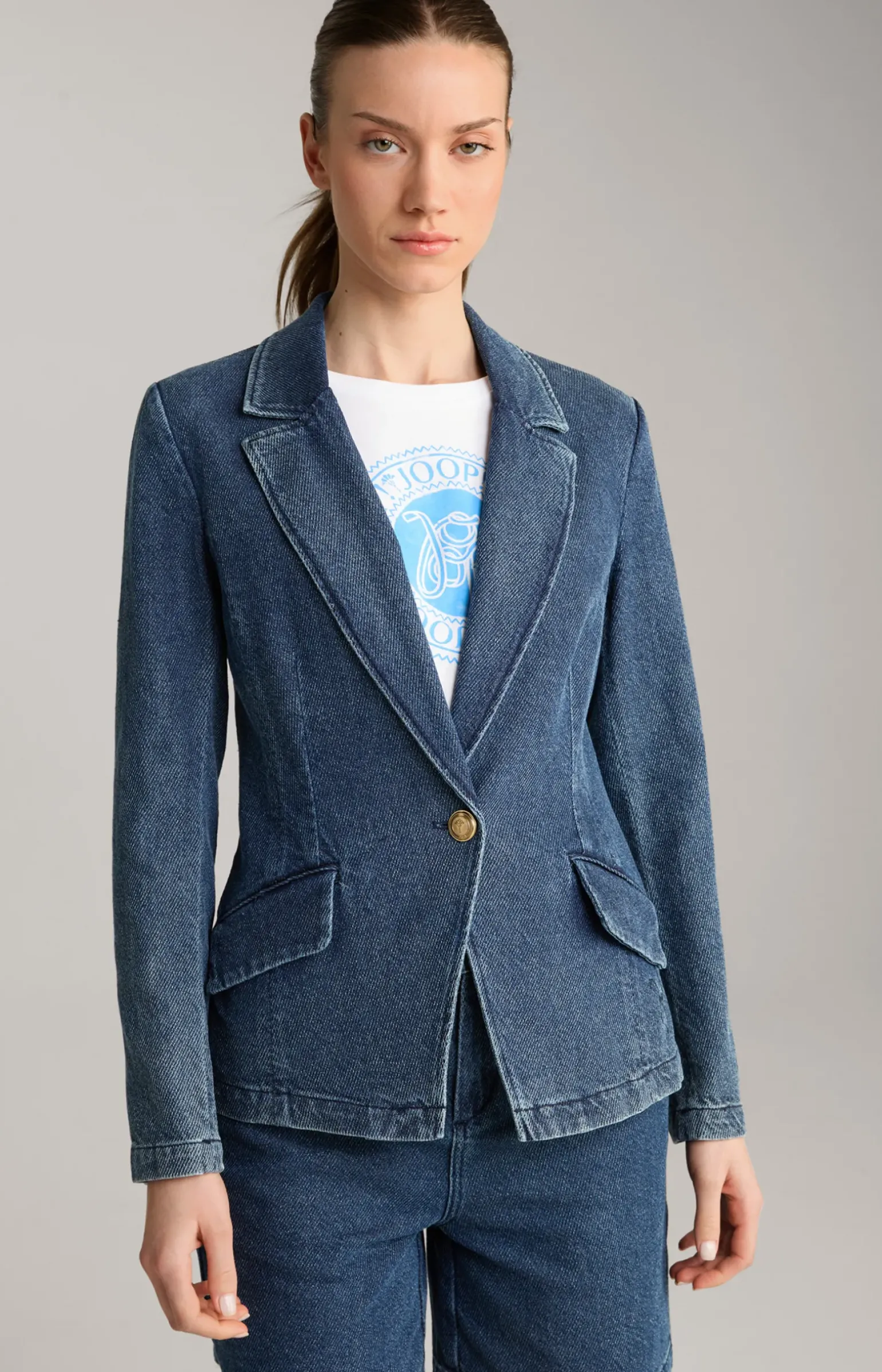 Jeans-Blazer in Denim Blue