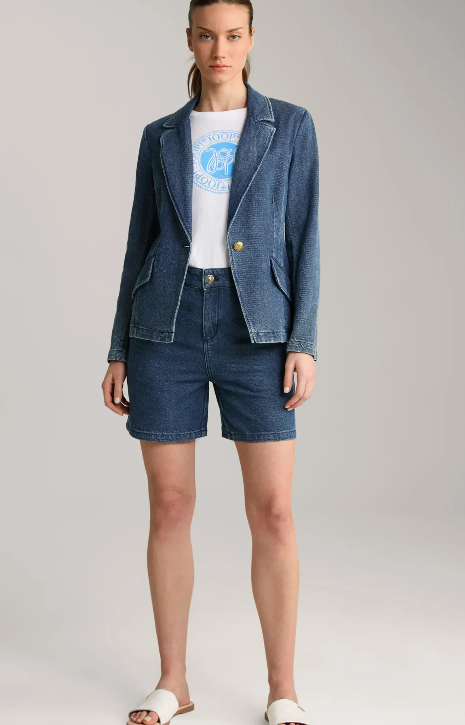 Jeans-Blazer in Denim Blue