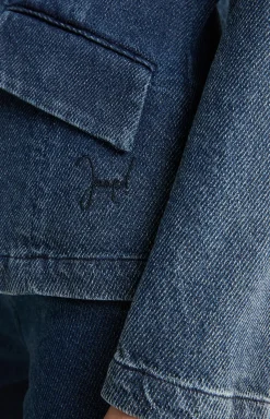 Jeans-Blazer in Denim Blue