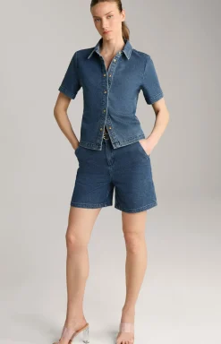 Jeans-Bluse in Denim Blue