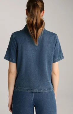 Jeans-Bluse in Denim Blue