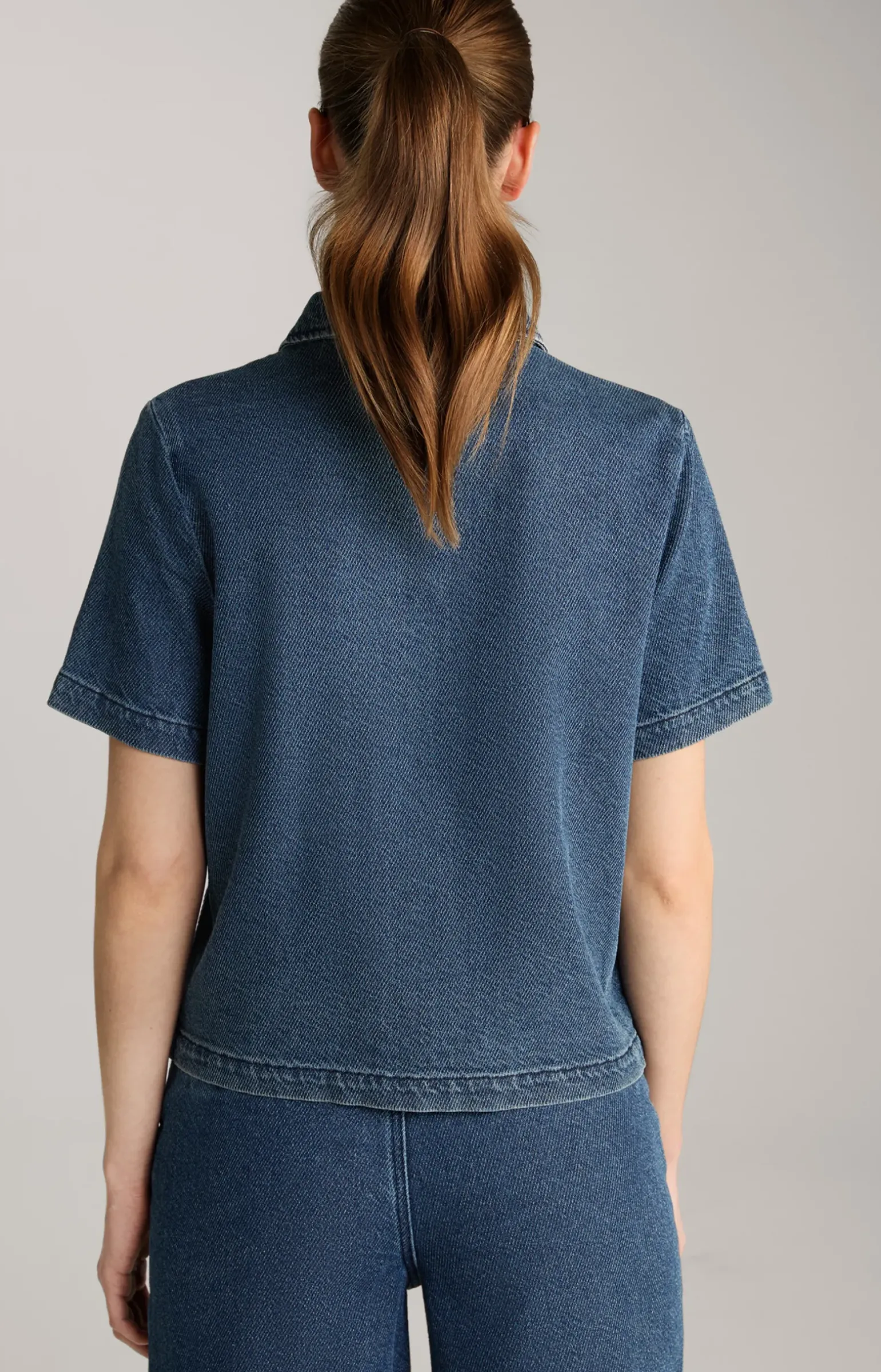 Jeans-Bluse in Denim Blue