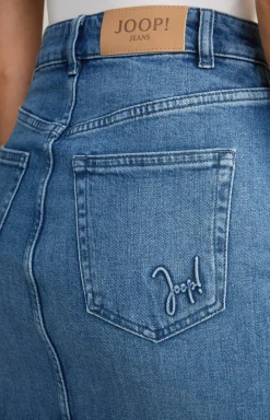 Jeans-Rock in Blue Washed