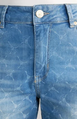 Jeans-Shorts in Blue Washed