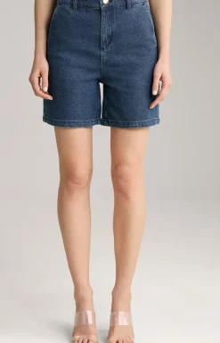 Jeans-Shorts in Denim Blue