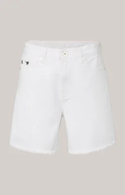 Jeans-Shorts in Weiß