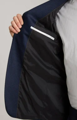 Jersey Anzug Herby-Blayr in Navy meliert