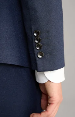 Jersey Anzug Herby-Blayr in Navy meliert