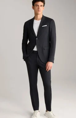 Jersey-Anzug Damon-Gun in Dunkelblau meliert