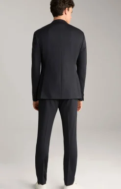 Jersey-Anzug Damon-Gun in Dunkelblau meliert