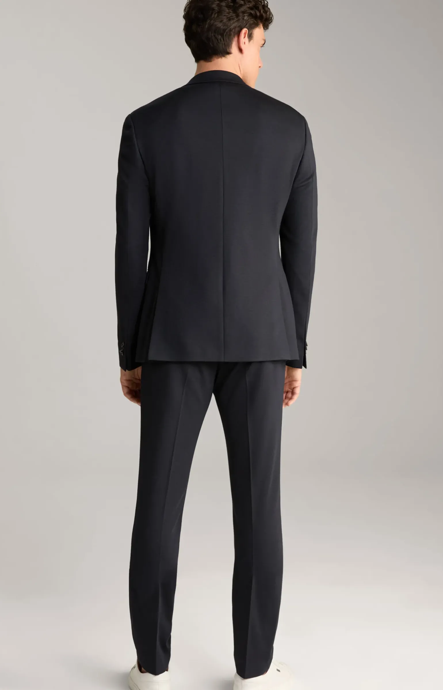 Jersey-Anzug Damon-Gun in Dunkelblau meliert