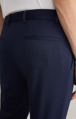 Jersey-Baukasten-Hose Bird in Navy meliert