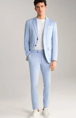 Jersey-Baukasten-Sakko Damon in Hellblau