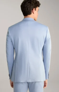 Jersey-Baukasten-Sakko Damon in Hellblau