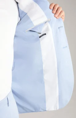 Jersey-Baukasten-Sakko Damon in Hellblau