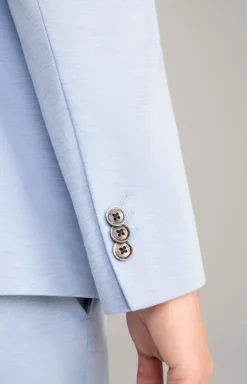 Jersey-Baukasten-Sakko Damon in Hellblau