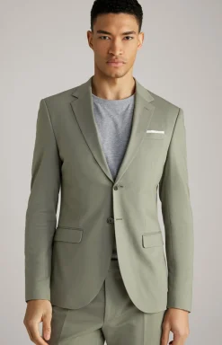 Jersey-Baukasten-Sakko Damon in Hellgrün