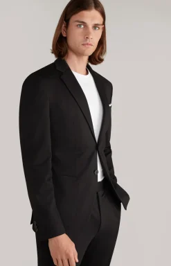 Jersey-Baukasten-Sakko Dash in Schwarz