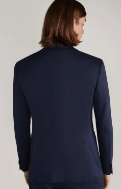 Jersey-Baukasten-Sakko Dash in Navy meliert