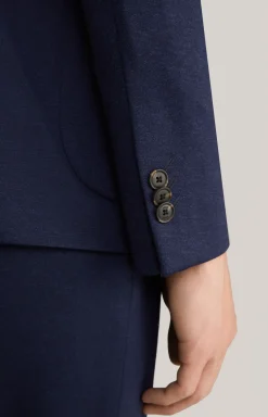 Jersey-Baukasten-Sakko Dash in Navy meliert