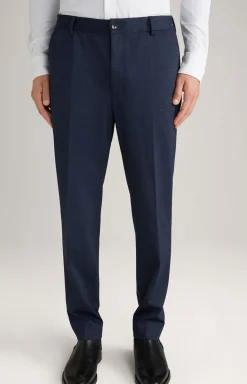 Jersey-Hose Baxx in Dunkelblau gemustert