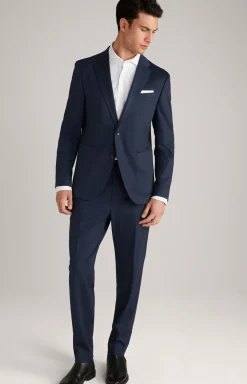 Jersey-Hose Baxx in Dunkelblau gemustert