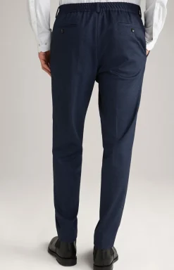 Jersey-Hose Baxx in Dunkelblau gemustert