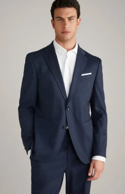 Jersey-Sakko Hustle in Dunkelblau gemustert