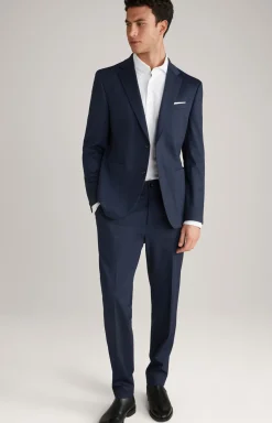 Jersey-Sakko Hustle in Dunkelblau gemustert