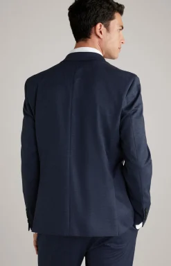 Jersey-Sakko Hustle in Dunkelblau gemustert