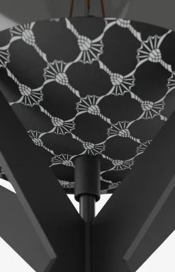 JOOP! CURVES LIGHTS Tischleuchte, Transparent-Glas/Schwarz