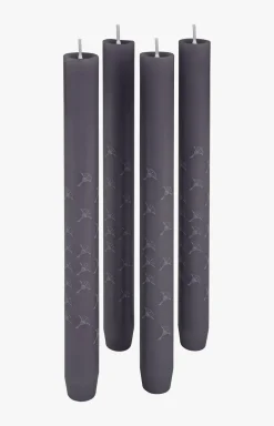 JOOP! FADED CORNFLOWER Stabkerze in Graphit, 4er Set