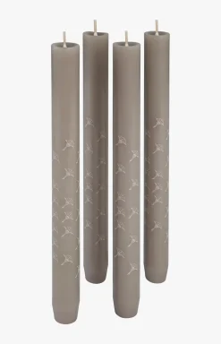 JOOP! FADED CORNFLOWER Stabkerze in Kiesel, 4er Set