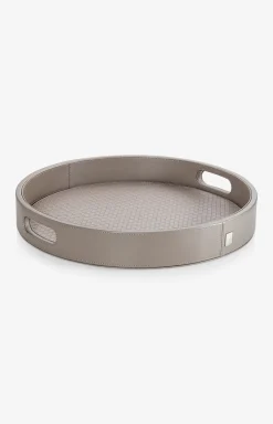 JOOP! Homeline - Rundes Tablett in Grau, klein