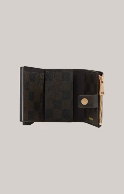 Karten-Etui Cortina Piazza C-Four in Dunkelbraun