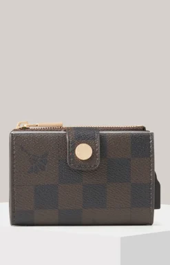 Karten-Etui Piazza Edition C-Four in Braun/Dunkelblau