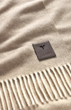 Kaschmir-Plaid JOOP! NOBLE in Natur-Beige