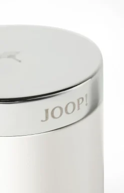 Kleine Aufbewahrungsdose Chromeline, Silber/Weiß