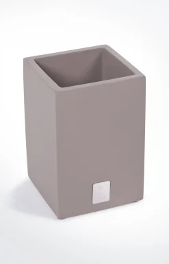 Kosmetik-Behälter Bathline, Grau-Rosé