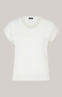 Kurzarm-Pullover in Creme