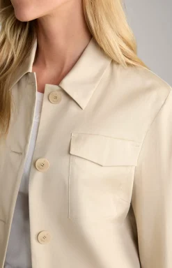 Kurz-Blazer in Beige