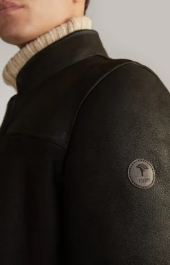 Lammfelljacke Vorot in Dunkelbraun