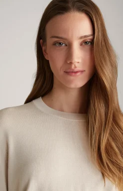 Langarmshirt in Nude