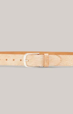 Ledergürtel in Beige
