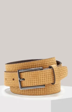 Ledergürtel in Cognac