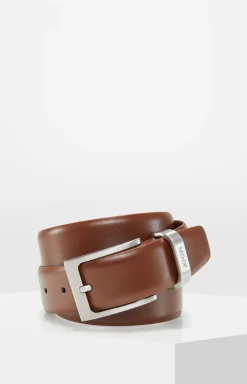 Ledergürtel in Cognac