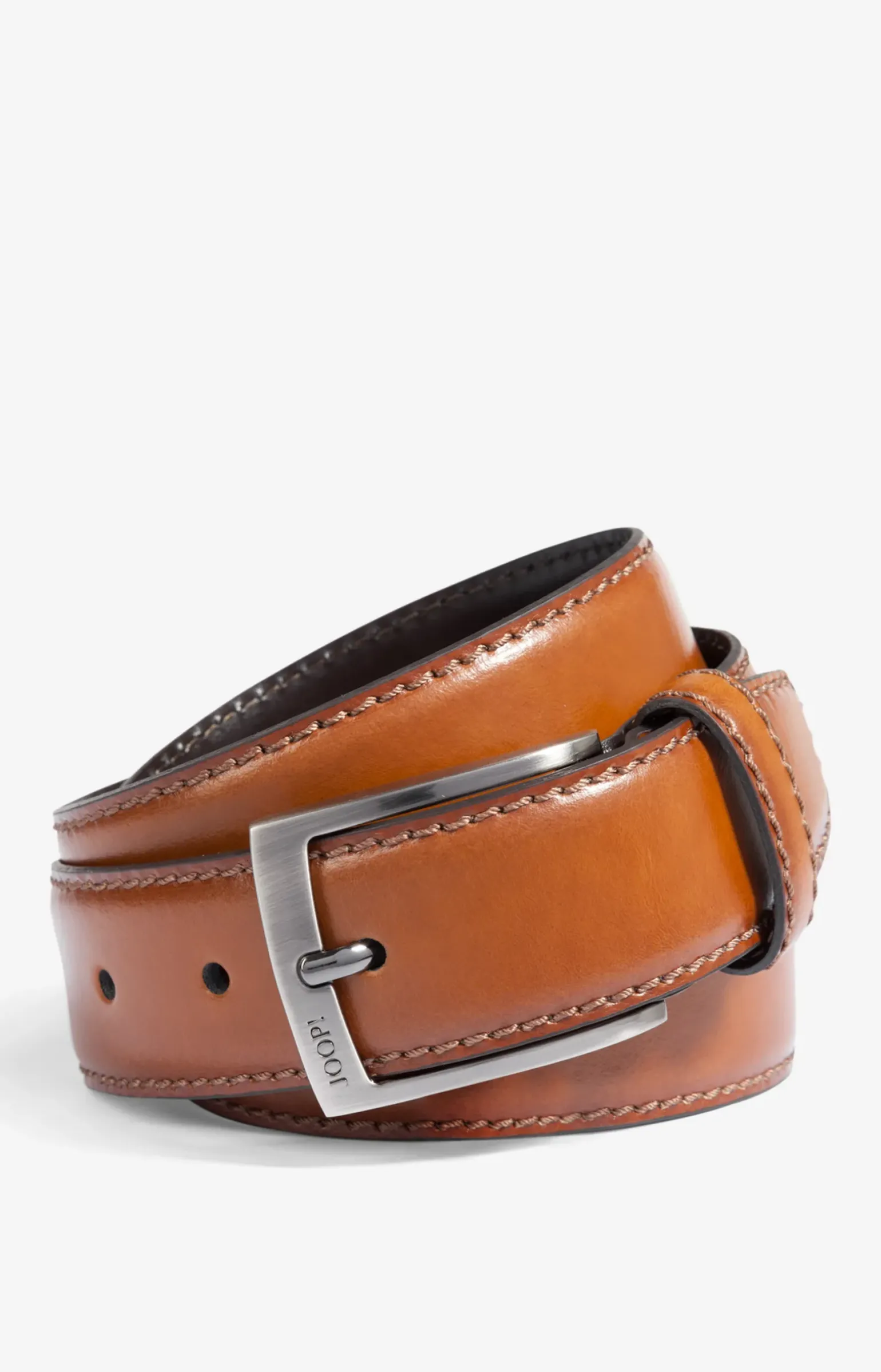 Ledergürtel in Cognac